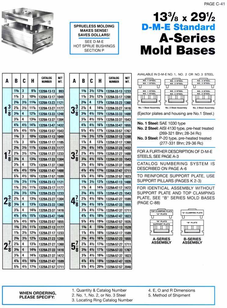 DME A series mold base 1329A